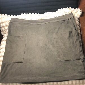 Gentle Fawn Sued Gray Mini Skirt Size 6